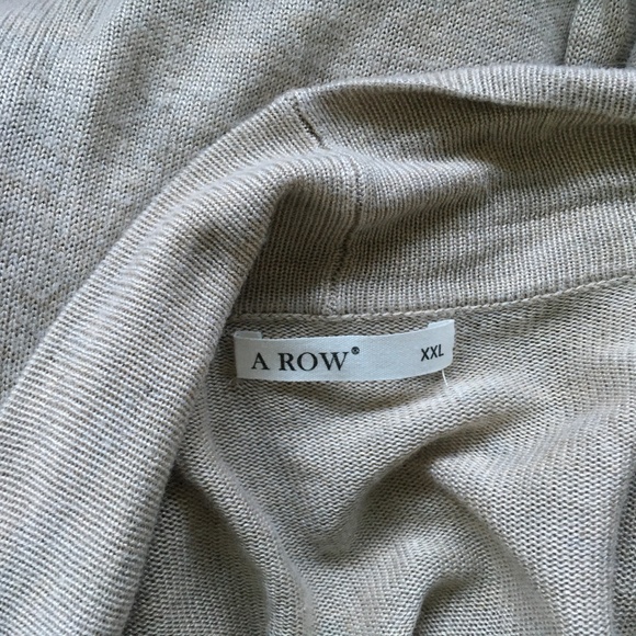 Row size XXL tan long cardigan sweater - Picture 4 of 6